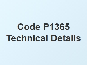 Code P1365 Technical Details Explained